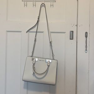 Brand *NEW* Michael Kors White Leather Crossbody